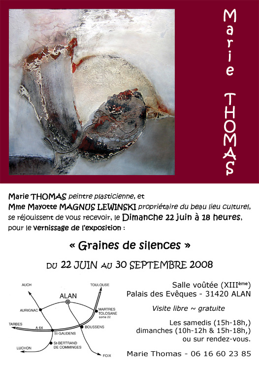 Exposition  Alan du 22 juin au 30 septembre 2008